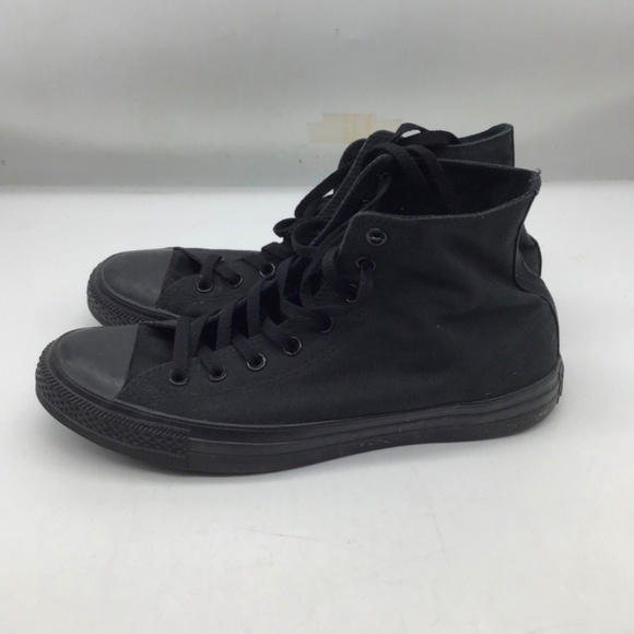 Converse Chuck Taylor All Star Black Sneakers Size Men's 10.5 Women's 12 - Picture 5 of 9